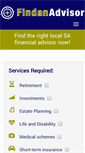 Mobile Screenshot of findanadvisor.co.za